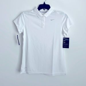NWT girls XL dri-fit golf shirt white standard fit
